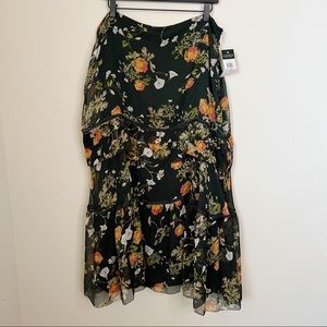Lauren Ralph Lauren Floral Tiered Skirt NWT Size 14